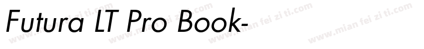 Futura LT Pro Book字体转换